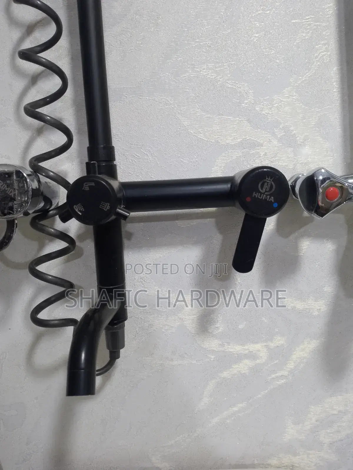 Shower Mixer Full Set/Black Hum Good Quality (All Types)