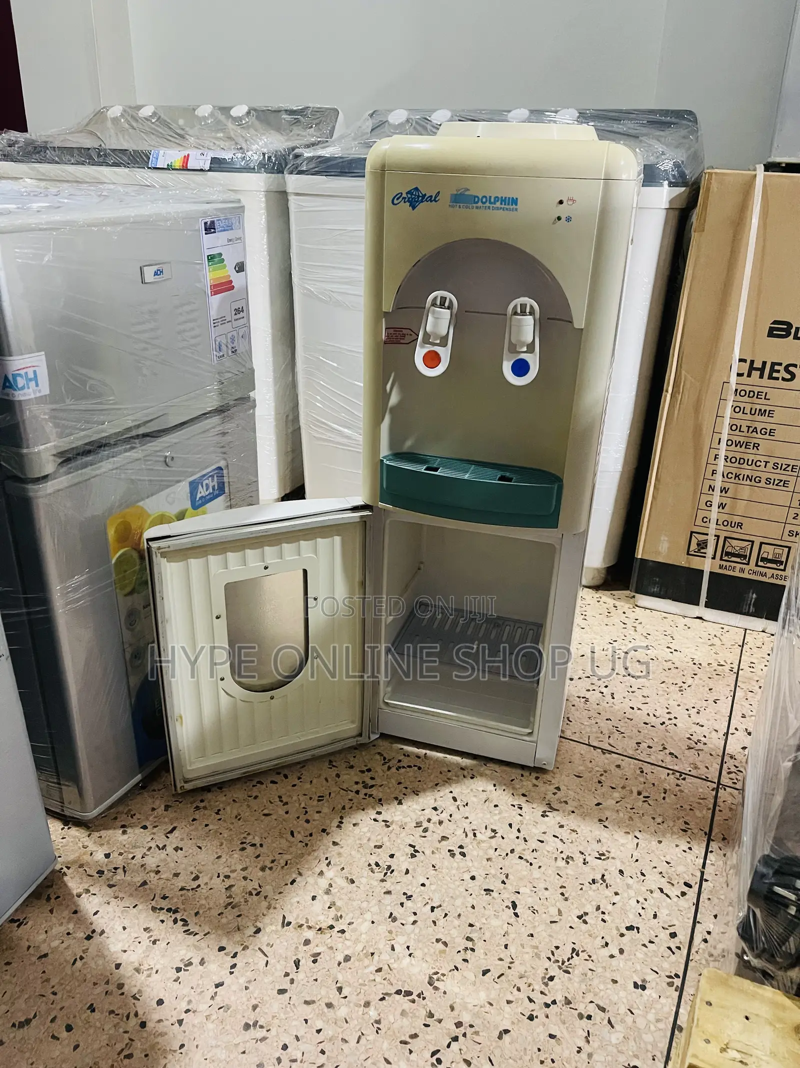Dolphins Imported Used Hot Cold Water Dispenser With Afridge