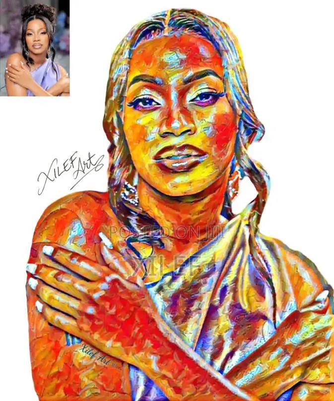 Classy Oil Painting Portrait Of Sheebah Karungi — Let's Paint You Too