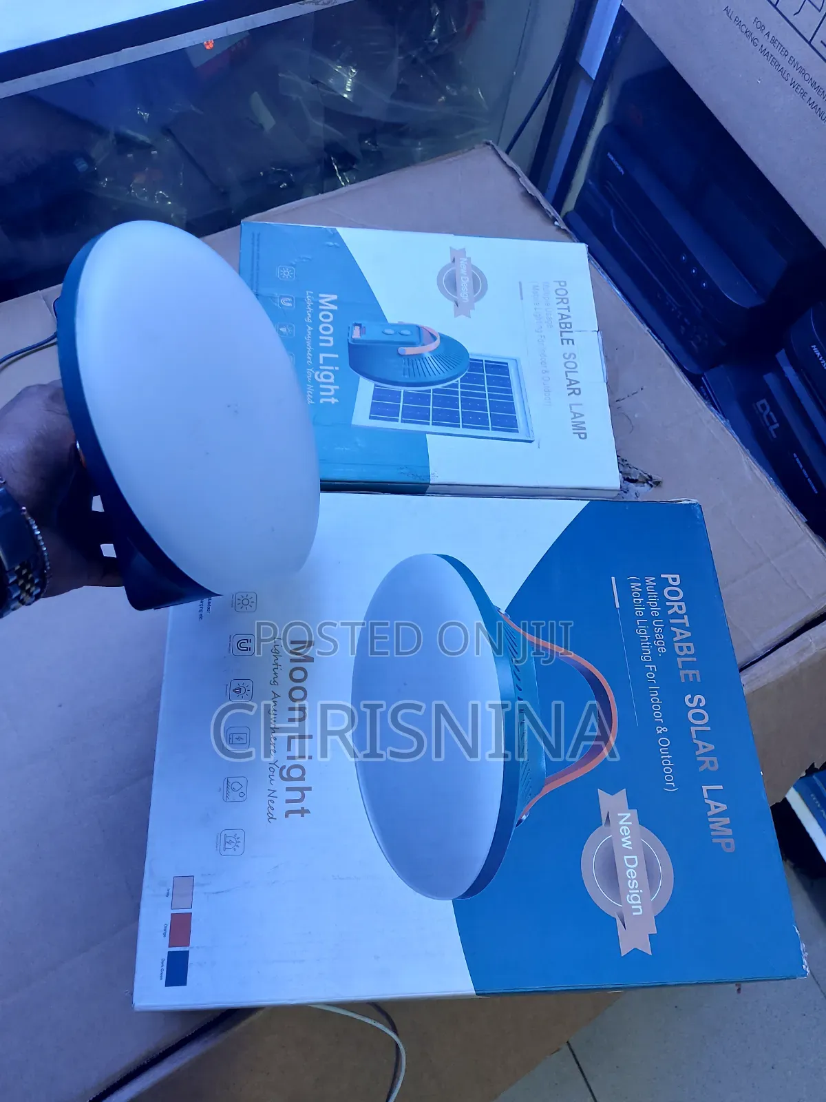 New Design Moon Light Portable Solar Lamp - Indoor Outdoor