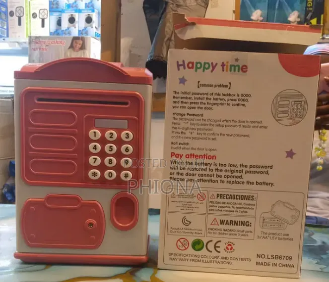 Fingerprint Saving Piggy Bank Box
