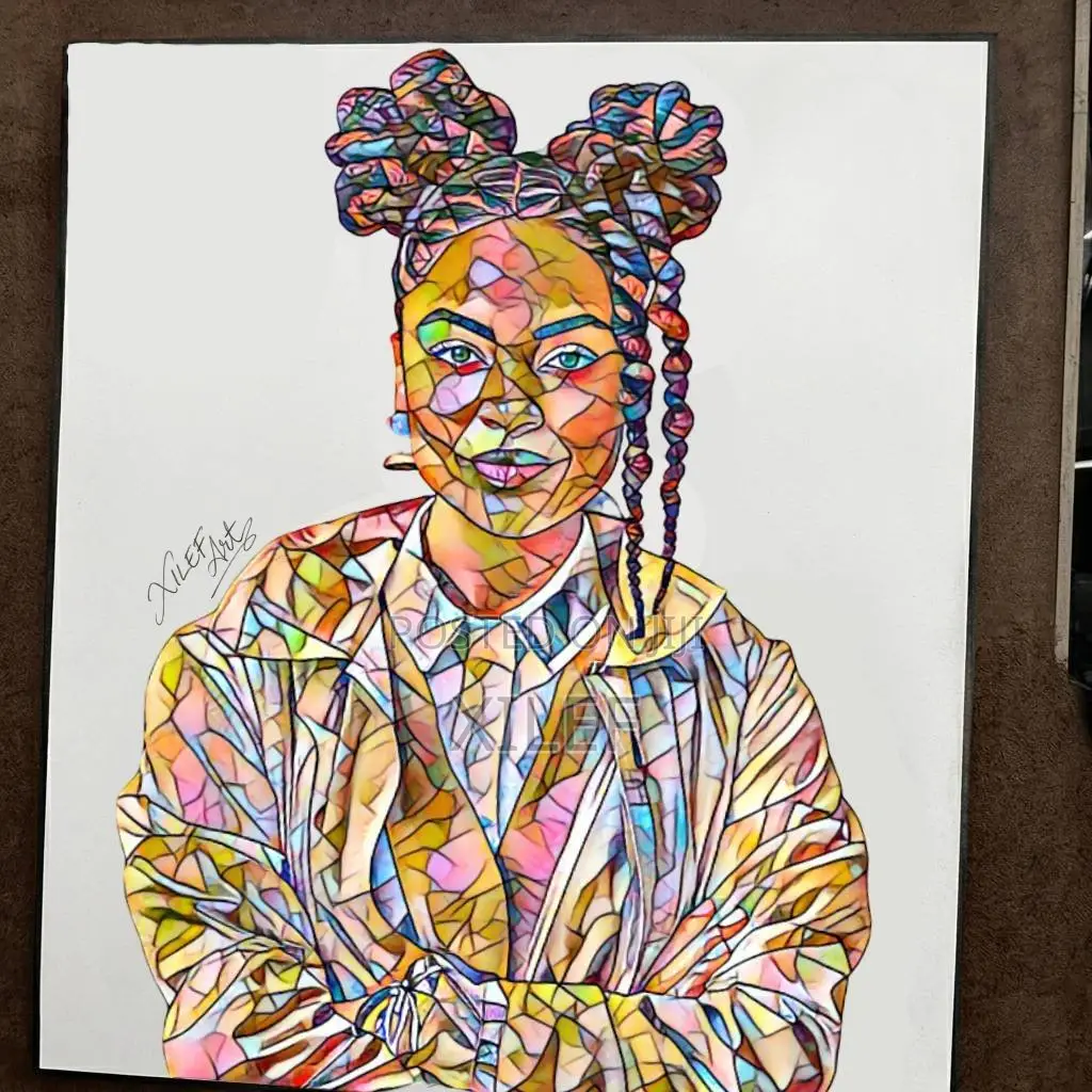 Creative Mosaic Art Portrait — Let's Draw Yours Too