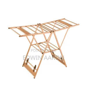 Foldable Heavy-Duty Aluminium Clothes Drying Rack (Rose or Gold)