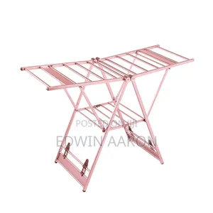 Foldable Heavy-Duty Aluminium Clothes Drying Rack (Rose or Gold)