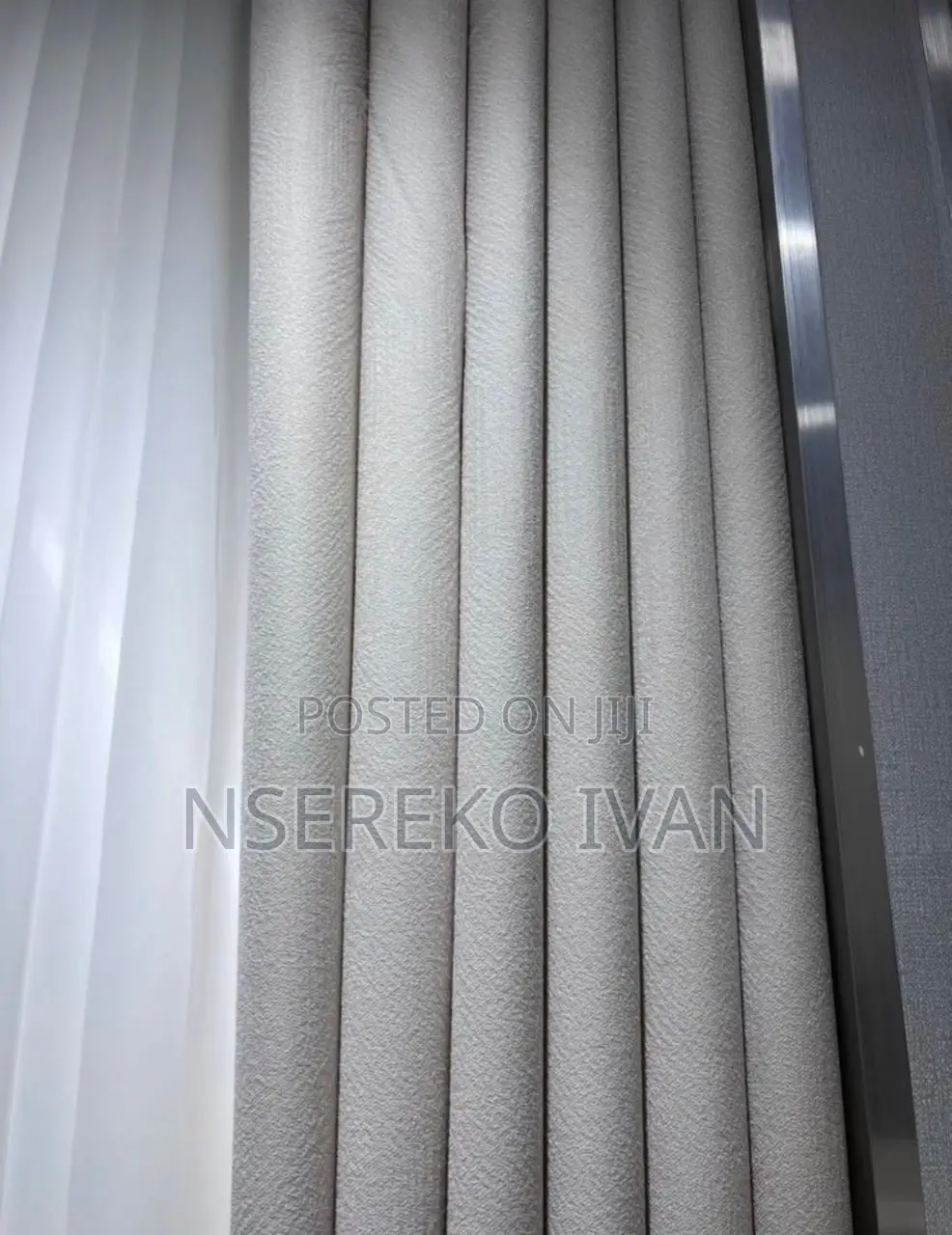 Plain Cream Curtains