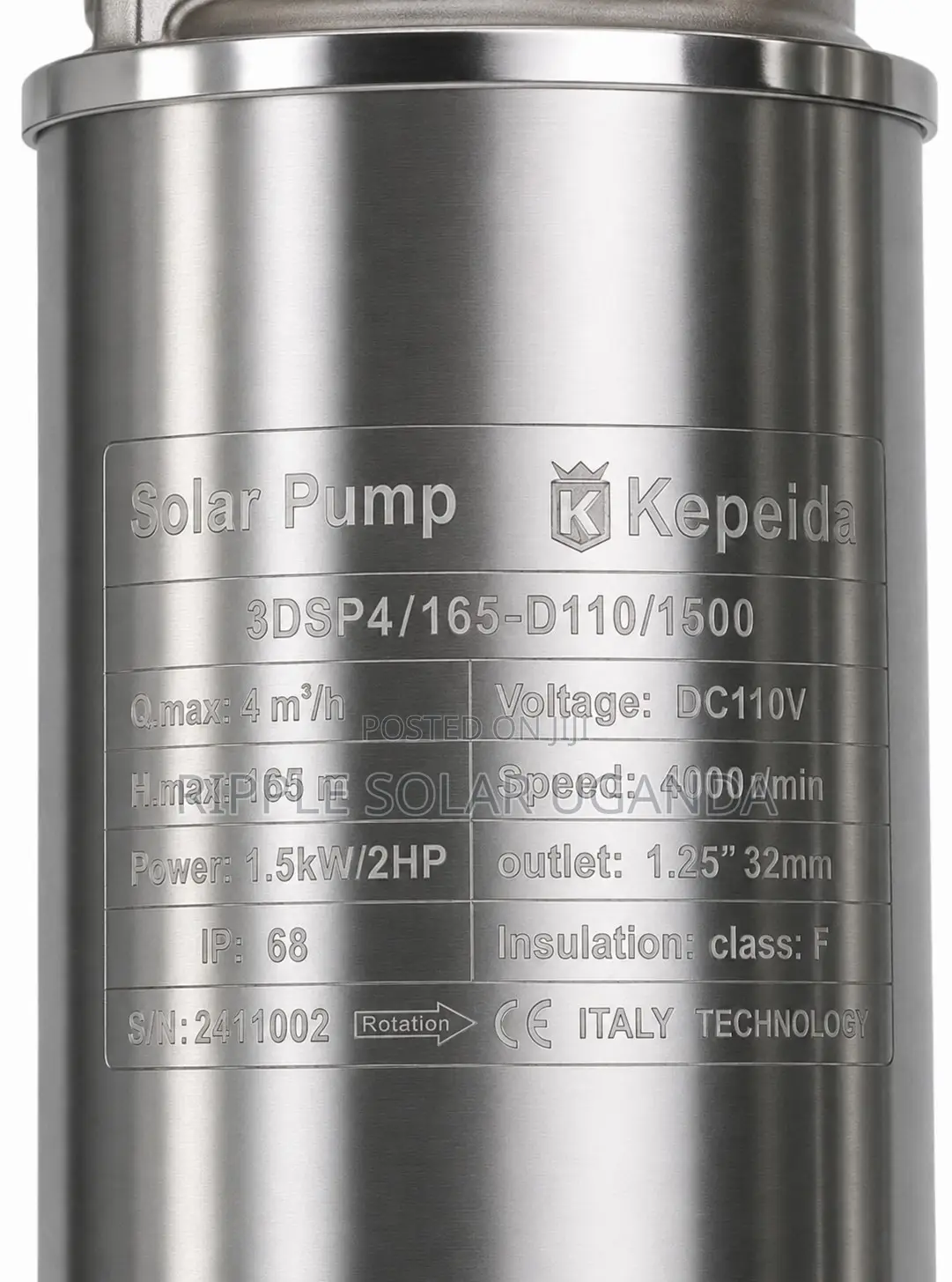 Solar Water Pump 1500w 165m Deep Well Borehole 110v