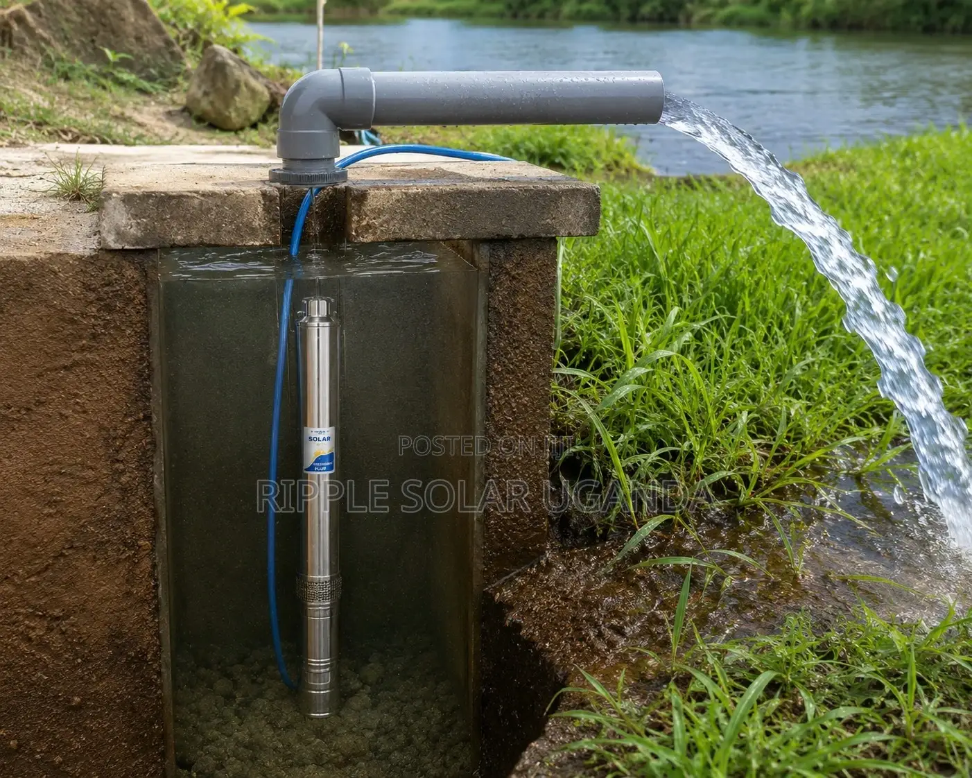 1500w Solar Borehole Water Pump 165m Head 110v 6000l/H