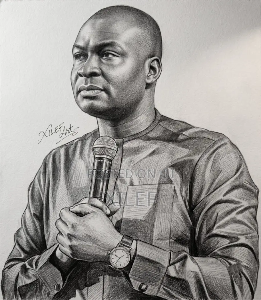 Apostle Joshua Selman's Pencil Art Portrait — Let's Draw Yours Too