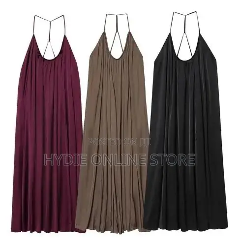 Free Armless Maroon Dress
