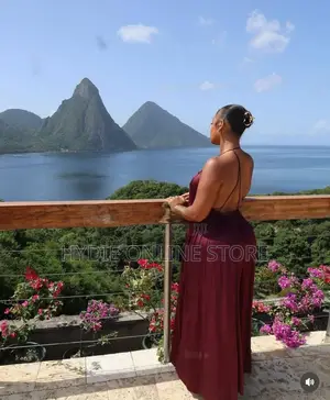 Free Armless Maroon Dress