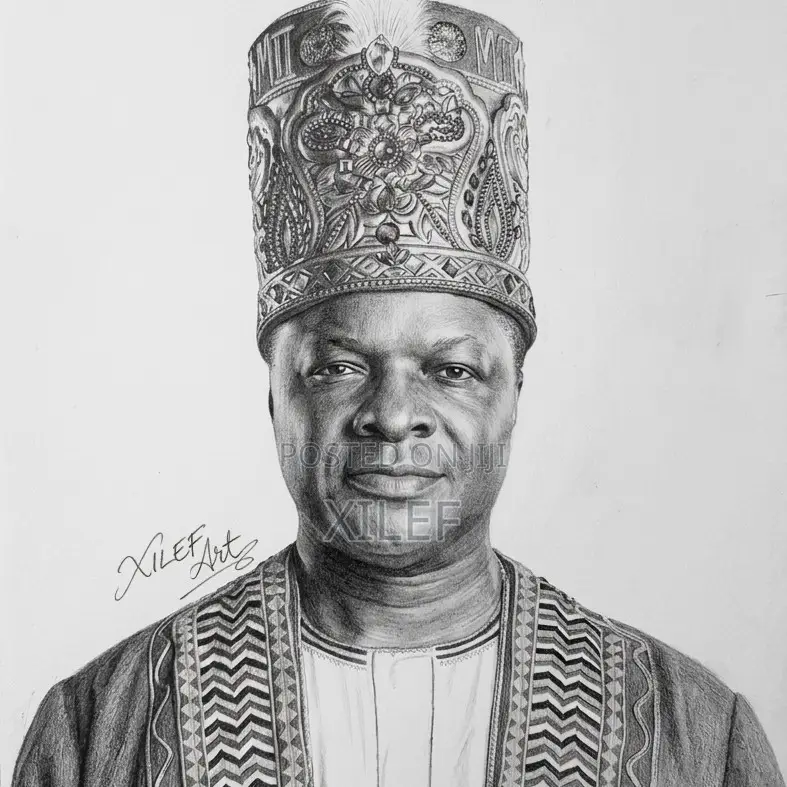 Kabaka Ronald M Mutebi's Pencil Art Portrait — Let's Draw Yours Too