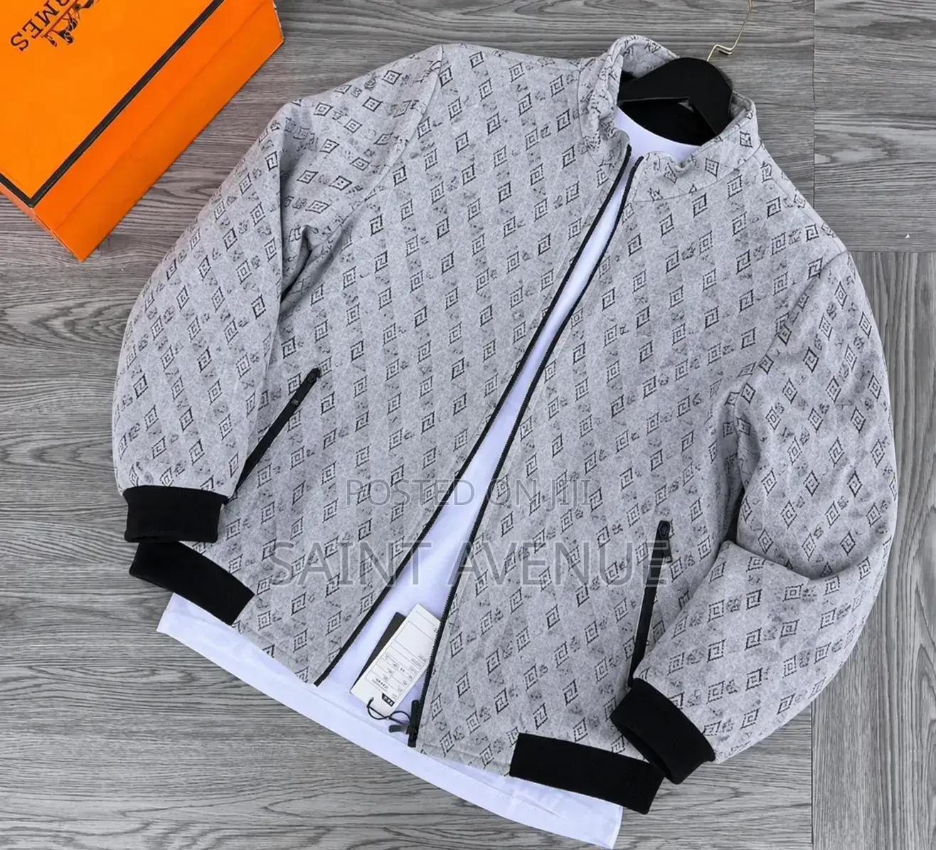 Premium Jacquard Woolen Jacket