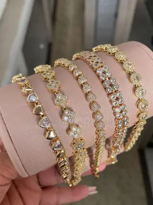 • "5-Piece Alloy Gold Bracelet Set"