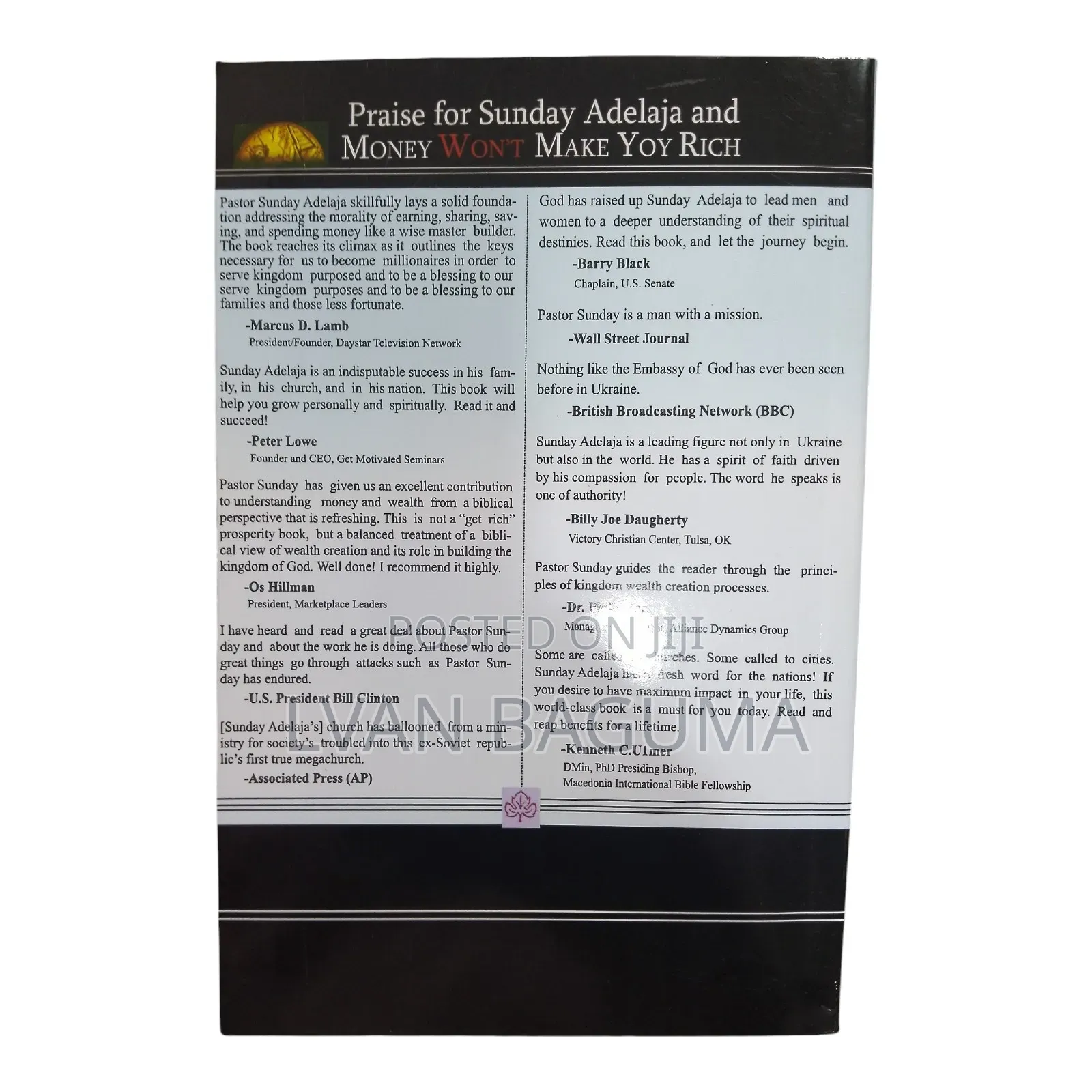Money Won't Make You Rich Book - Sunday Adelaja