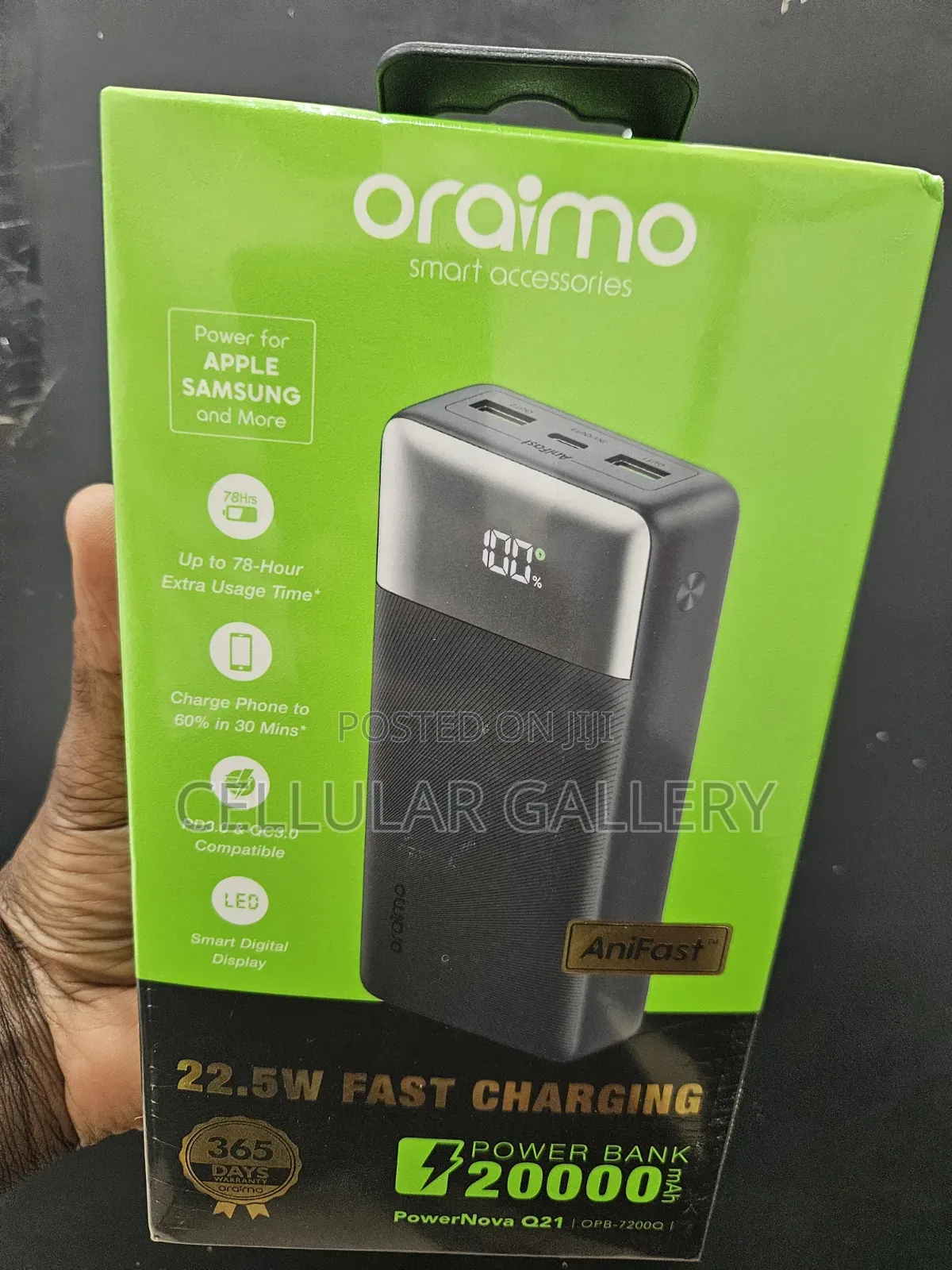 Oraimo Power Bank Power Nova Q21 20000mah 22.5w