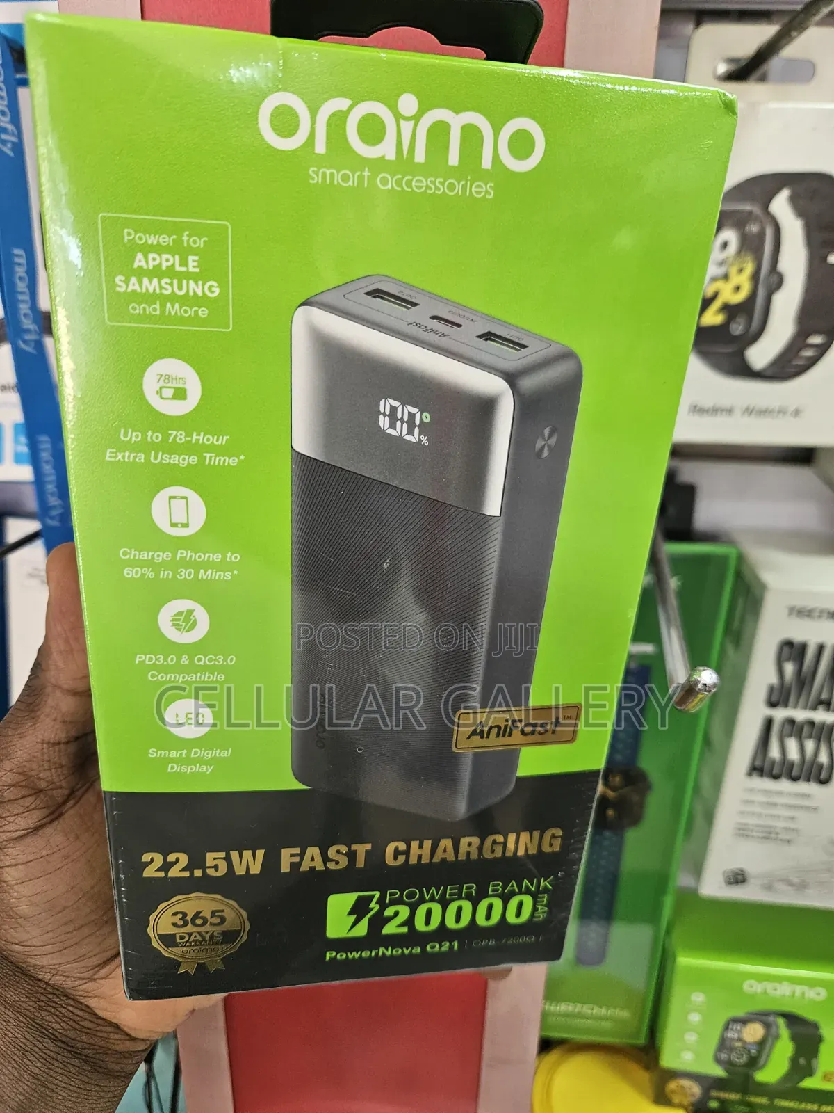 Oraimo Power Bank Power Nova Q21 20000mah 22.5w