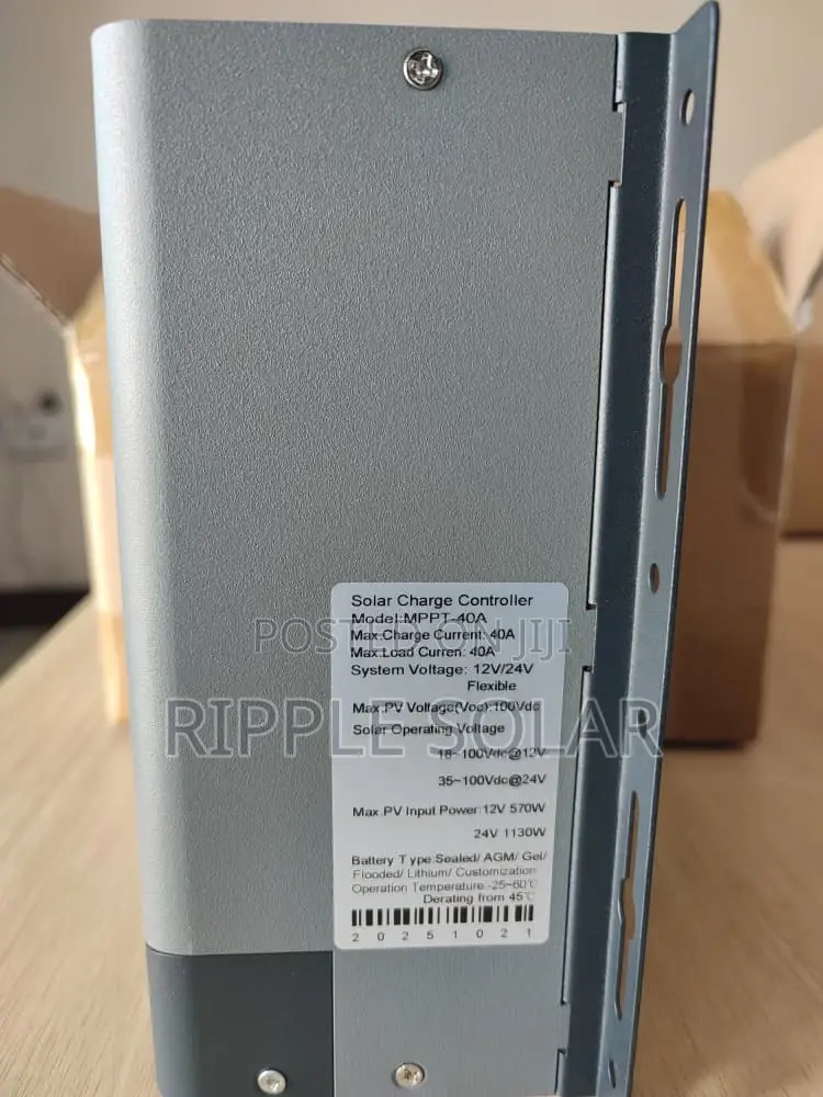 Lithium MPPT Solar Charge Controller 40a 12v 24v Uganda