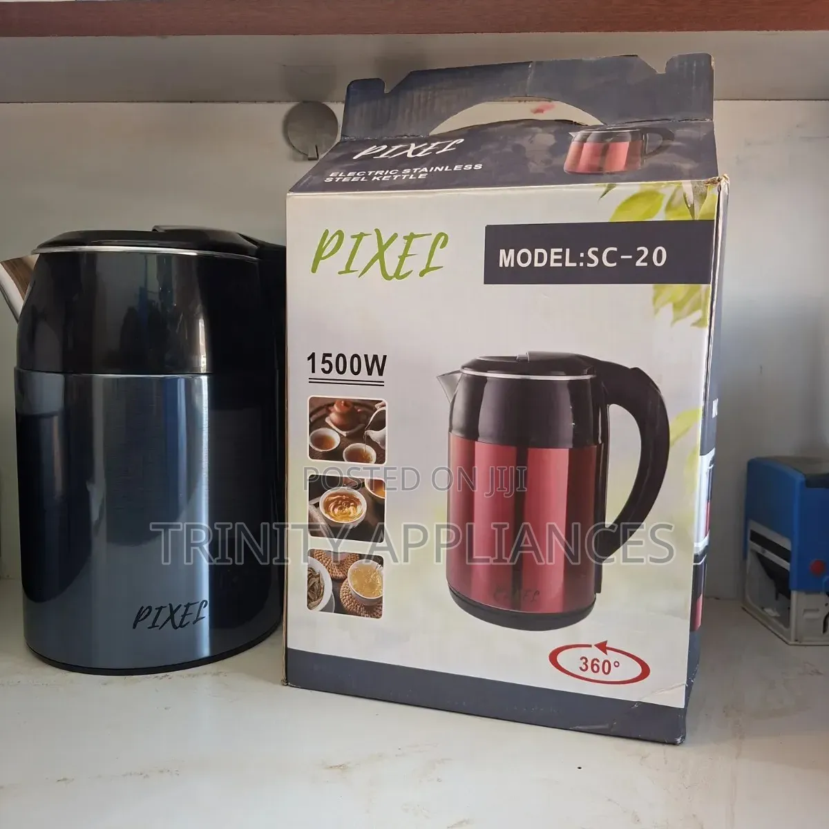 Pixel 2.5 Litres Premium Stainless Kettle- Blue