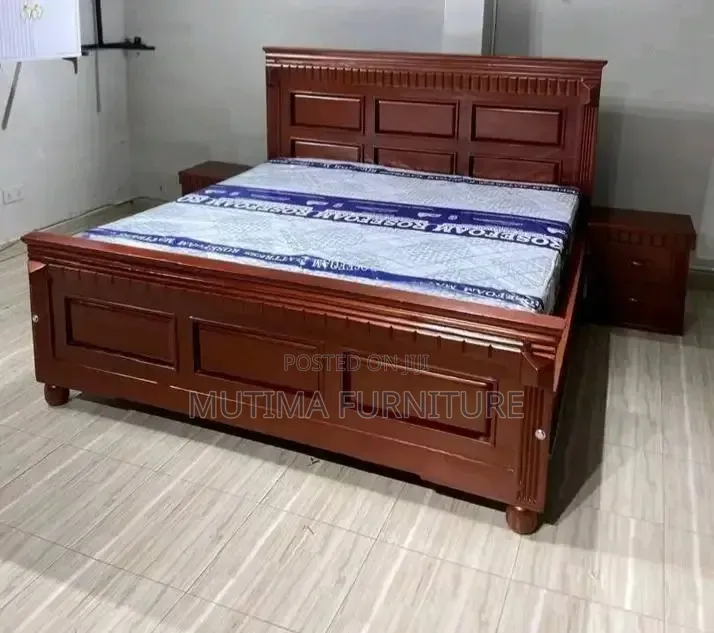 Frame Bed 5x6 Mahogany Color