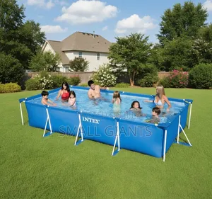 2.6m X 1.6m X 65cm Rectangular Steel Frame Intex Swimming Pool