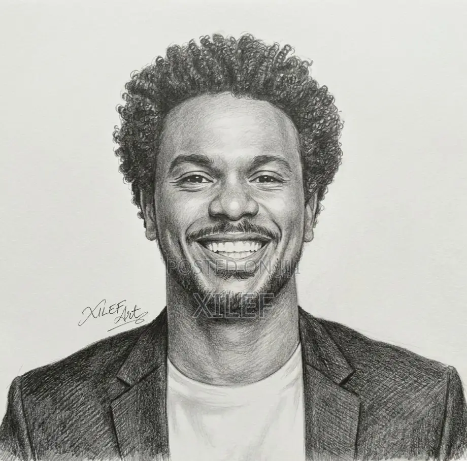 Personal Pencil Art Portrait for Your Living Room or Office Space