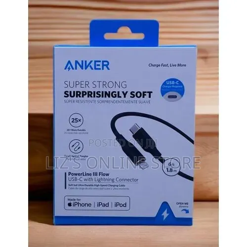 Anker Super Powerline Iii Flow, Usb C to Lightning Connector Cable