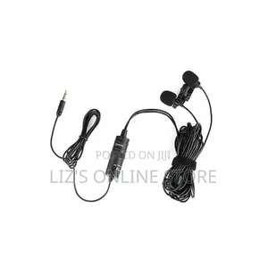 Boya by-M1dm Plastic Microphone Dual Omni Directional Lavalier Mic