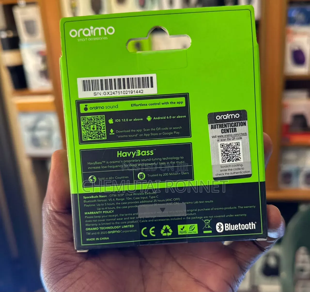 New Oraimo Spacebuds Neo+ Wireless Headphones