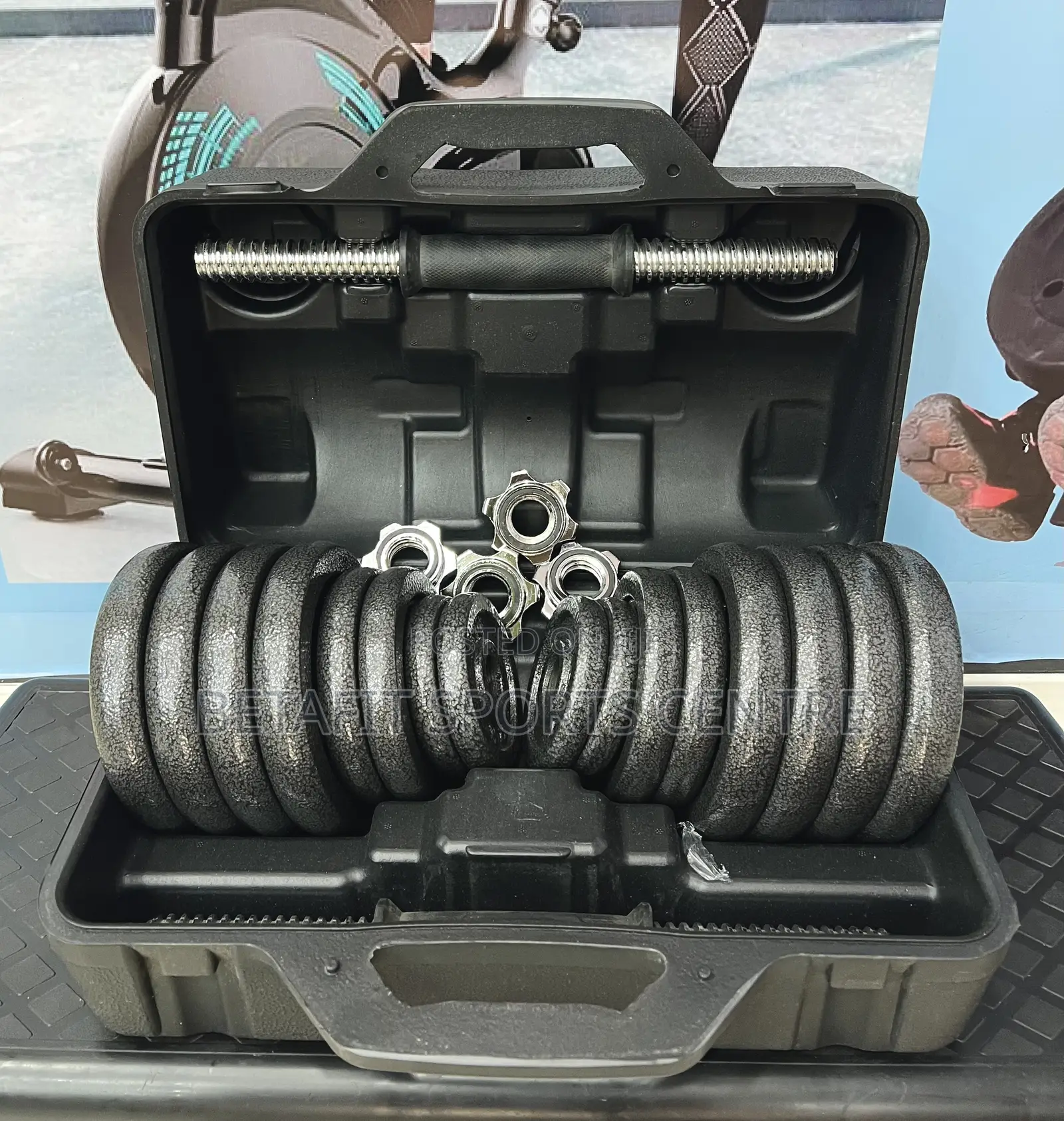 30kg Cast Iron Dumbbell Set
