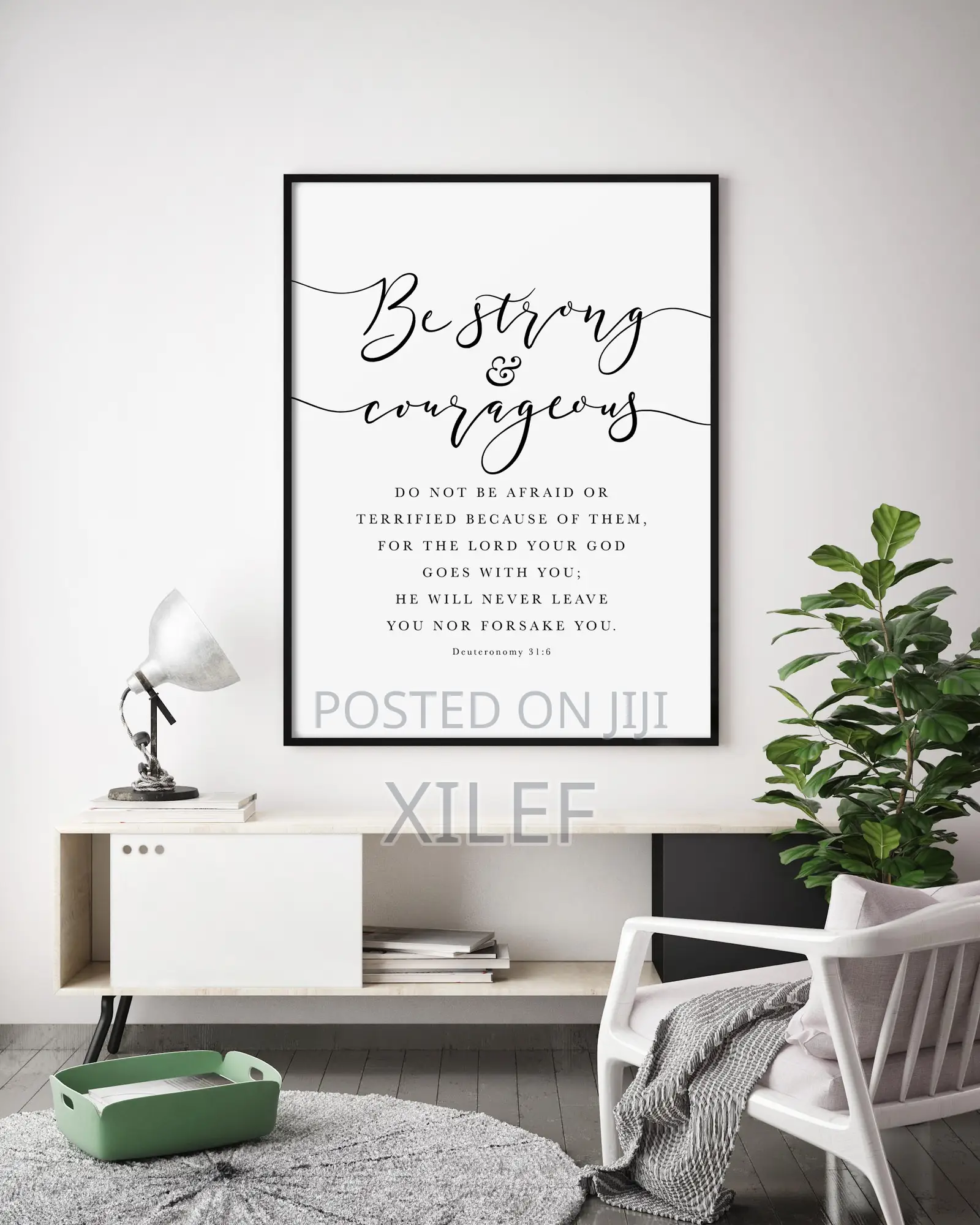 1-Piece Christian Wall Art With Bible Verse