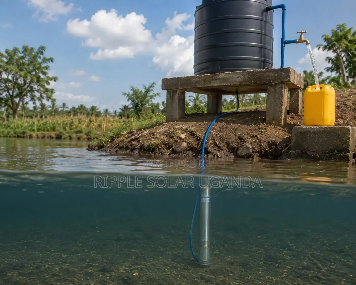 920w Ac Electric Deep Well Borehole Pump 108m Head 5800l/H