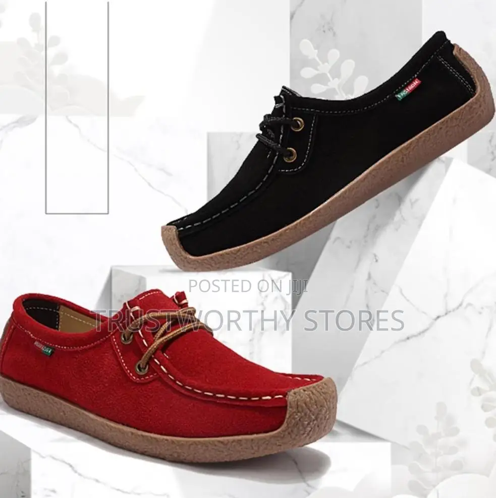 Unique Black Boat-Shoe-Inspired Moccasins.