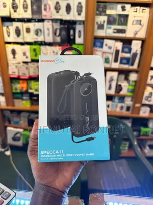 Porodo Blue Specca Ii 20000mah Multi- Power Bank Type C to Lightening