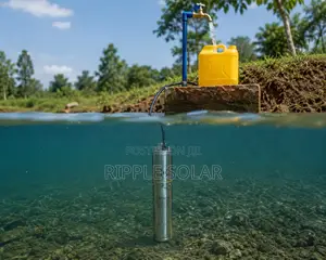 140w Solar Deep Well Borehole Pump 50m Head 1300l/H 24v