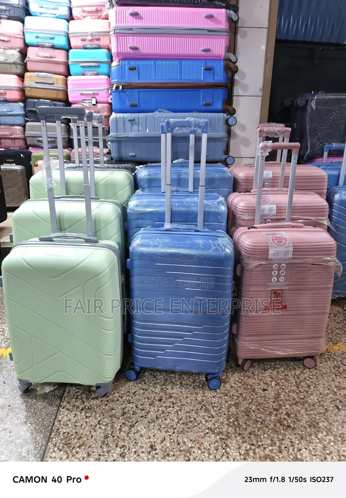 Rubber Plastic Suitcases. Full Set Come With 3pcs