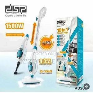 10-in-1 Multi-Use Steam Mop 1500w – 0.35l Water Tank