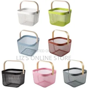 Ikea Risatorp Is a Pink Metal Mesh Storage Basket
