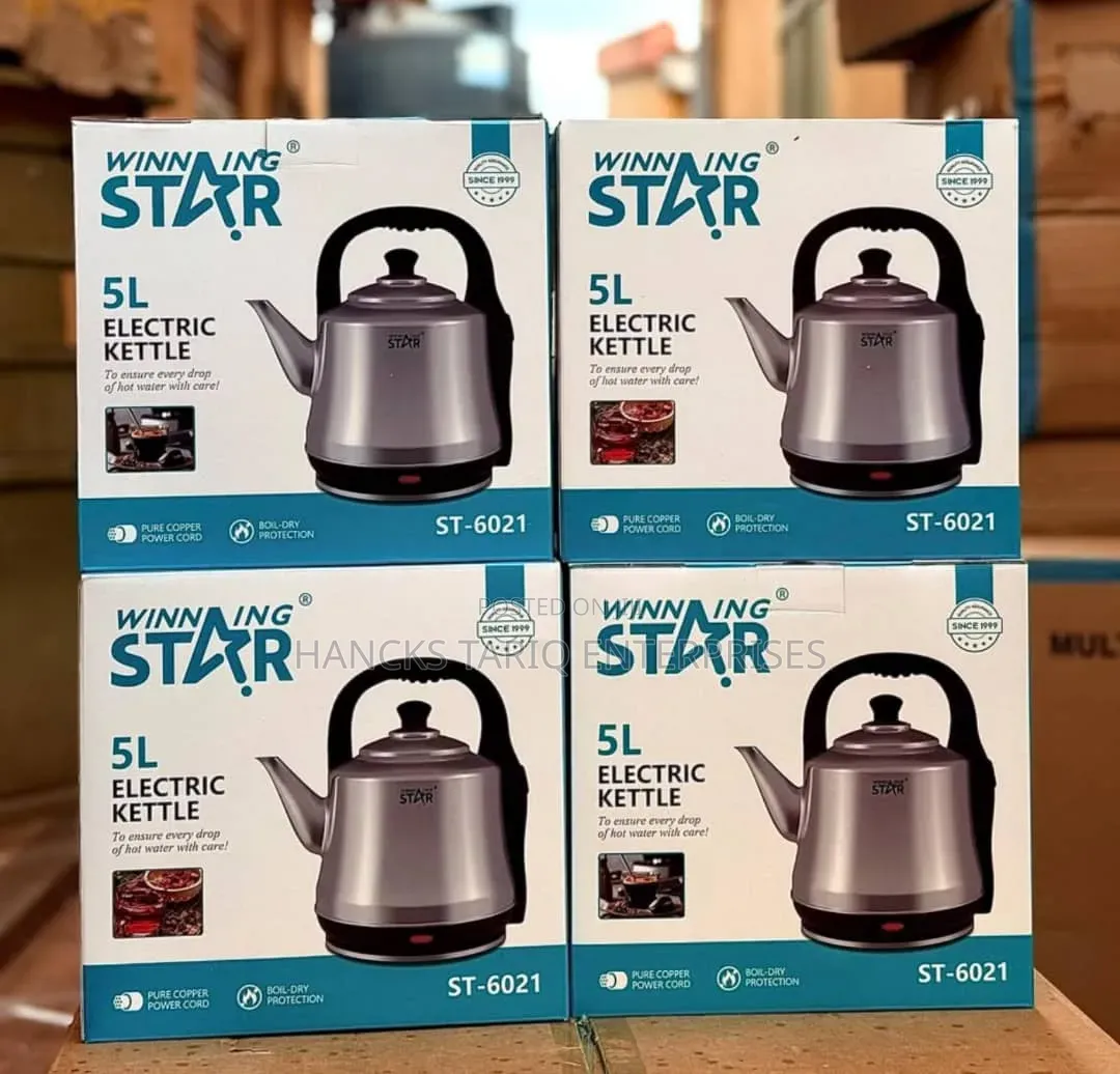 Winning Star 5l Electric Kettle – Stainless Steel Kettle