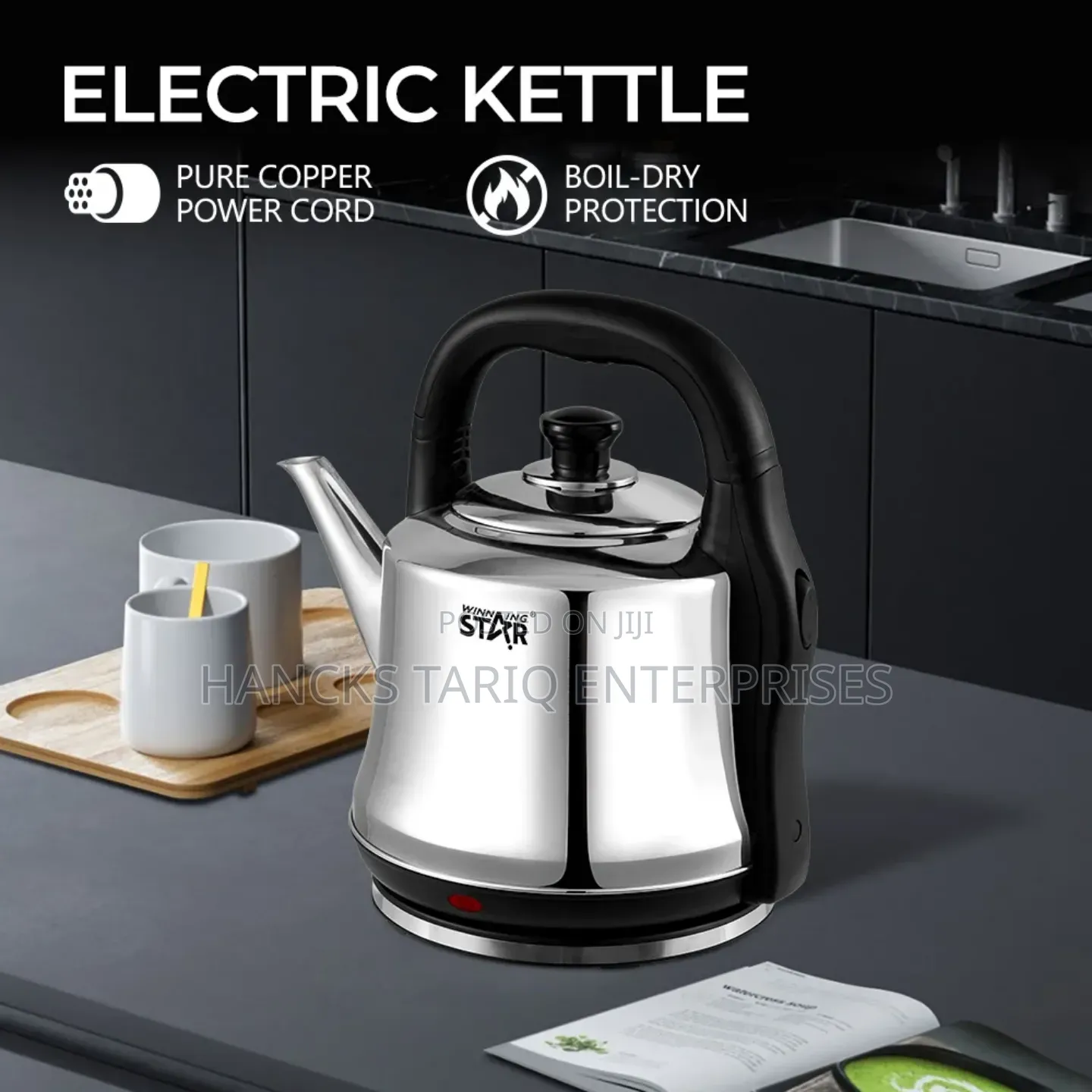 Winning Star 5l Electric Kettle – Stainless Steel Kettle
