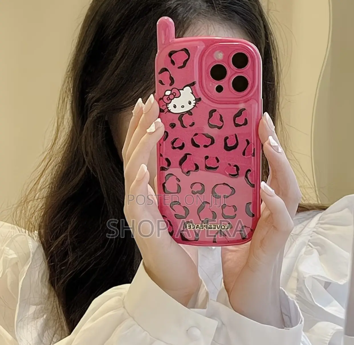 Retro Hello Kitty Hot Pink Leopard iPhone Case – Brand New