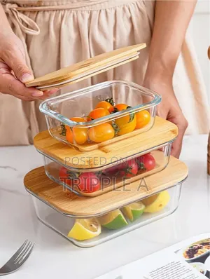 Glass Containers With Bamboo Lids