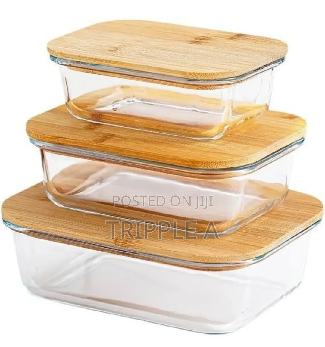 Glass Containers With Bamboo Lids