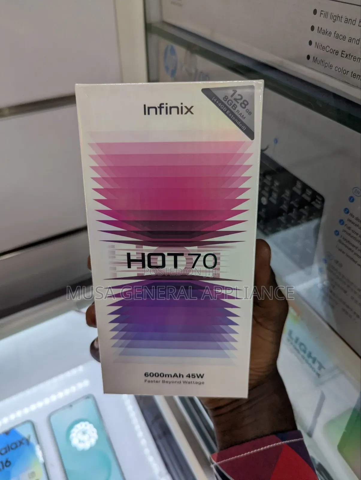 New Infinix Hot 70 128 GB Orange