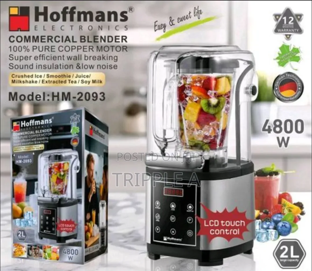 Hoffmans 4l Commercial Low Noise Blender
