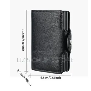 1 Piece of 9.5 * 6.5cm Mini Double Box Metal Wallet