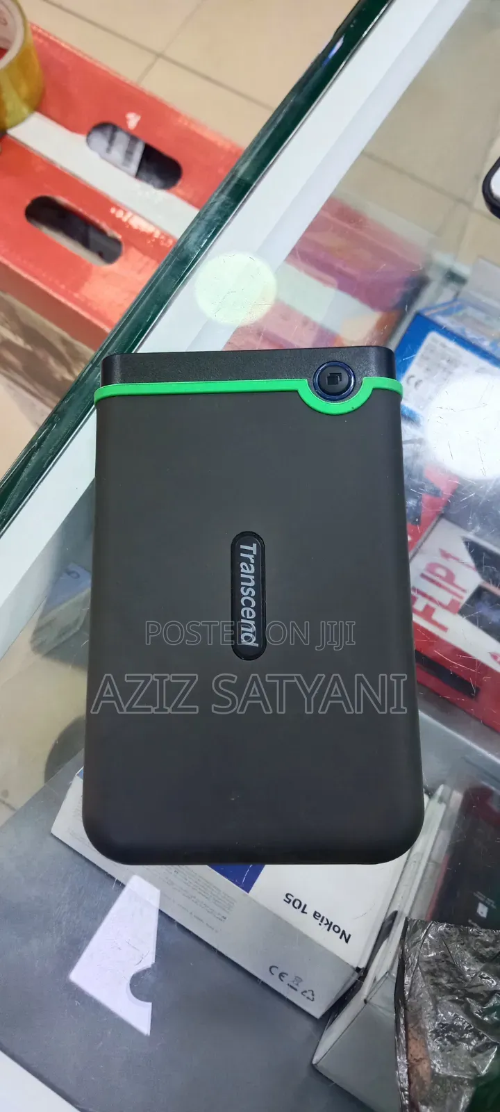 1tb External Hard Disk Transcend Shockproof Rugged 3layers