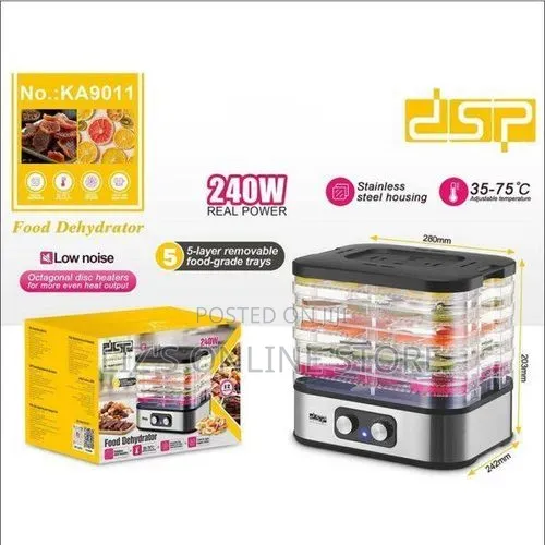 DSP Electric 5 Trays Food Dehydrator Machine