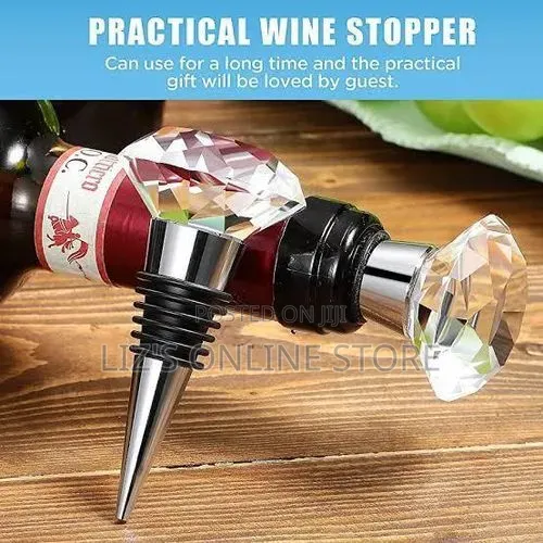 1 Piece of Practical Diamond Crystal Decorative Champagne Stopper