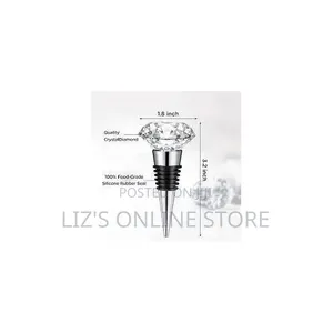 1 Piece of Practical Diamond Crystal Decorative Champagne Stopper