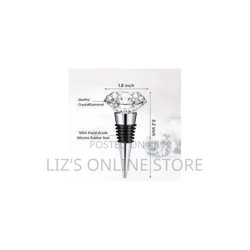 1 Piece of Practical Diamond Crystal Decorative Champagne Stopper